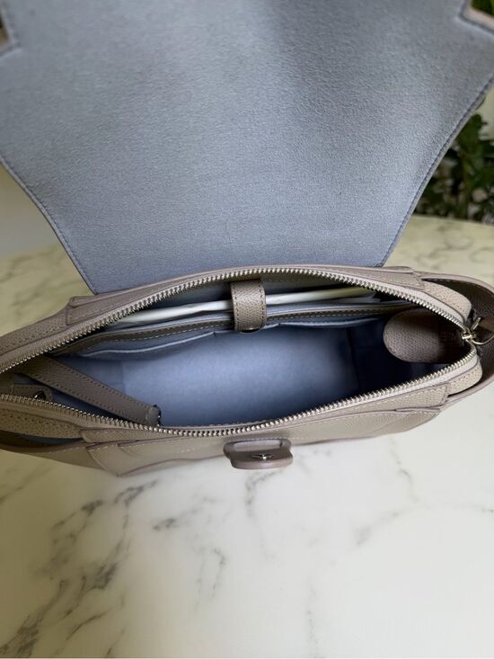 NWT SENREVE MINI MAESTRA Pebbled Leather Backpack Crossbody Satchel Bag Sand main image 9